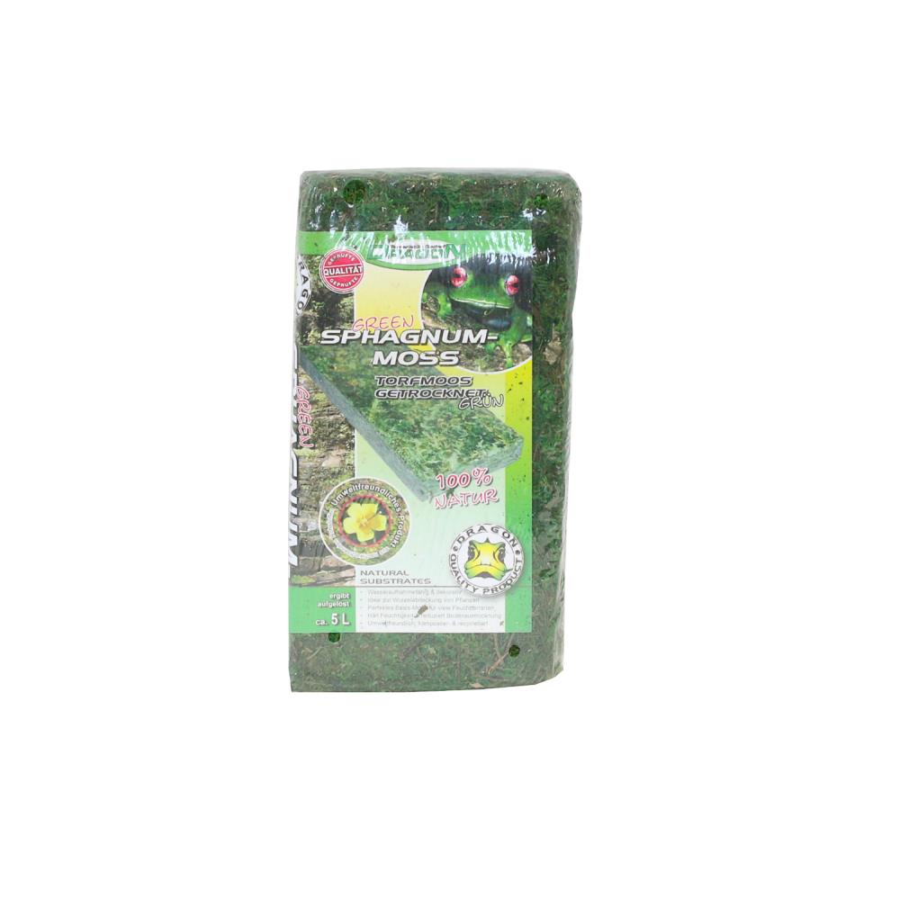 Dragon Sphagnum-Moos grün, gepresst, 100g-Brikett ca 5l