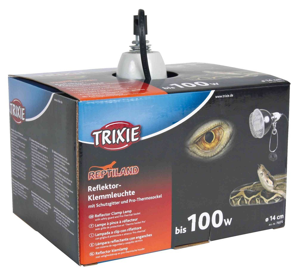 Trixie Reflektor-Klemmleuchte E27 14×17 cm bis 100 W