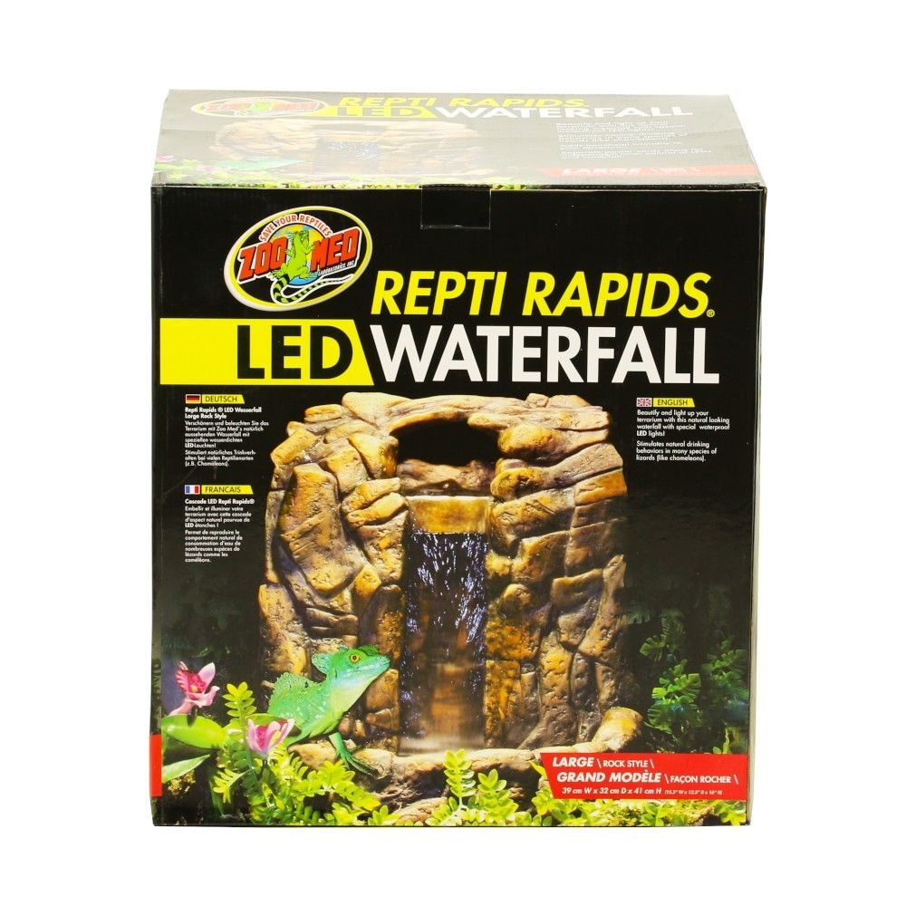 Zoo Med ReptiRapids LED Waterfall Large Rock