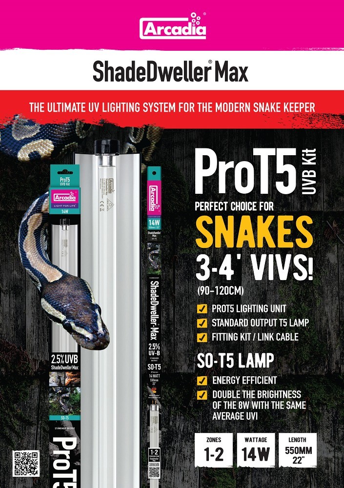Arcadia ShadeDweller-MAX Pro T5 Kit 2,5% UVB 14 W